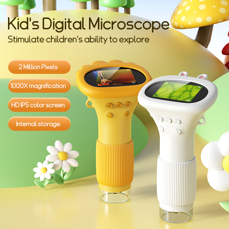 Microscope Kids Science - Mini microscopio de bolsillo de 2,0