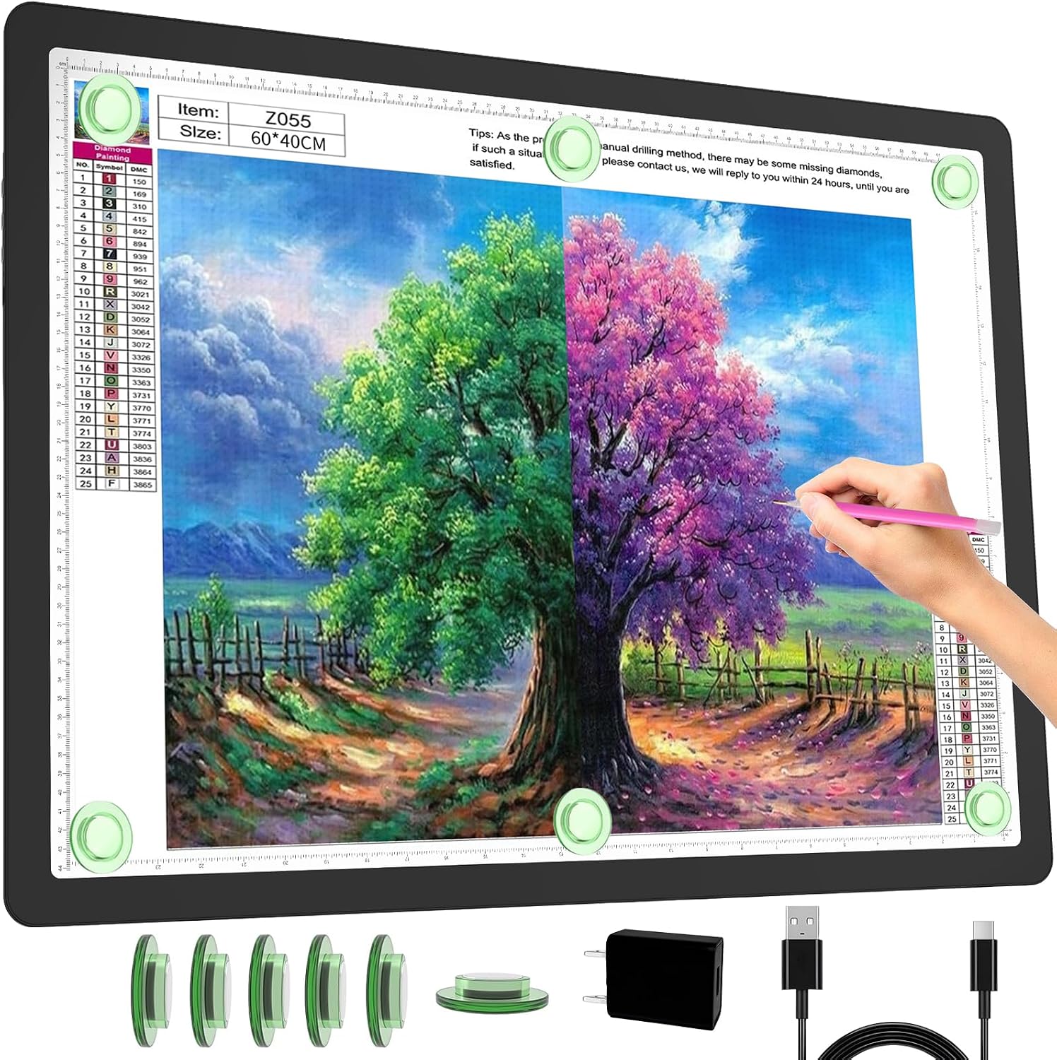 Magnetic Drawing Board - Lámpara de Luz LED Recargable A2