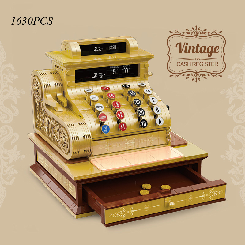 Toy Cash Register - Caja registradora Retro clásica y creativa,
