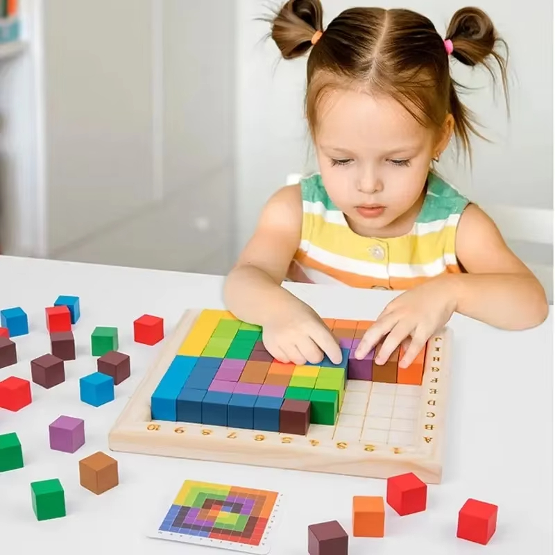 Kids Toys Under $10 - Bloques de Construcción de Madera Montessori