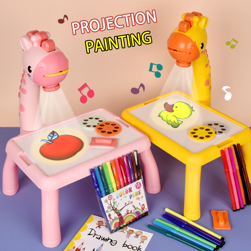 Kids Art Easel - Tablero de dibujo de proyección de