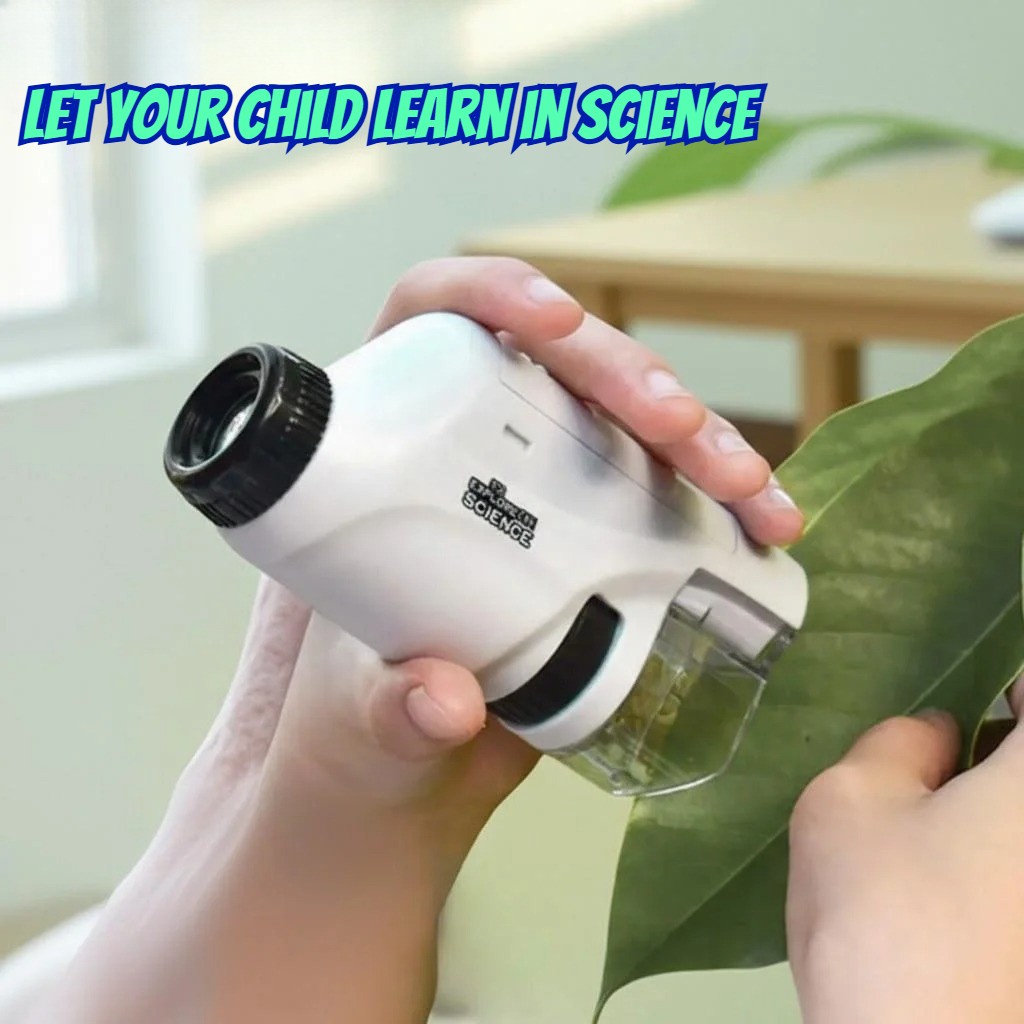 Microscope Kids Science - Microscopio Portátil de Mano para Niños,