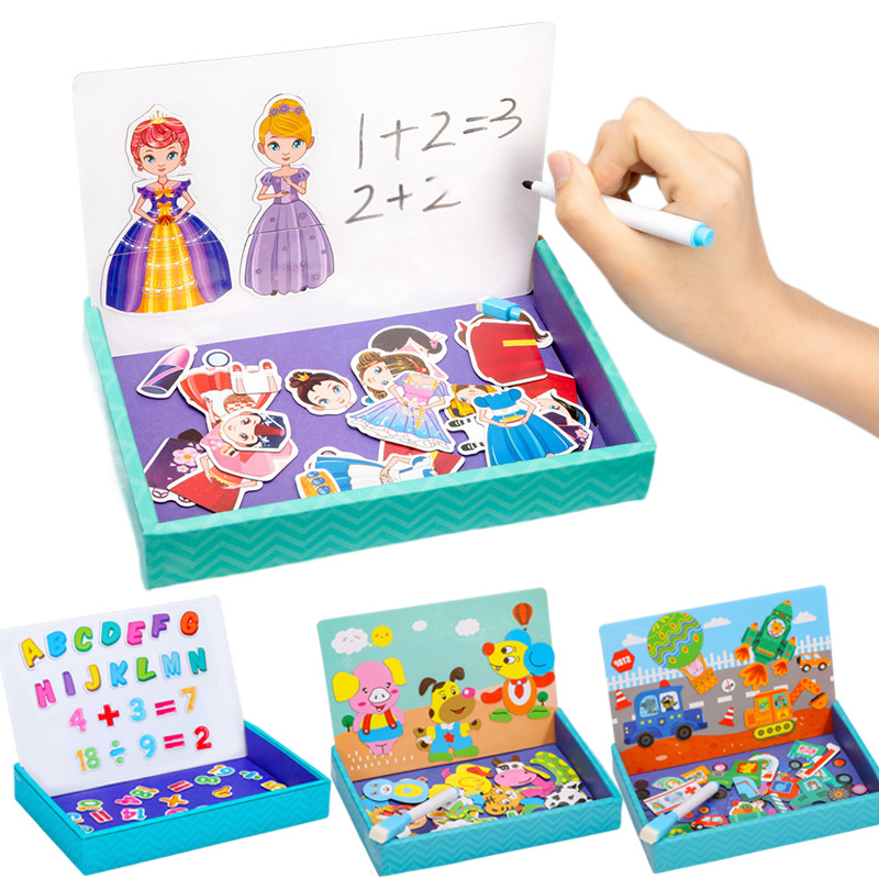 Rompecabezas multifunción de a - Magnetic Drawing Board reseña y precio