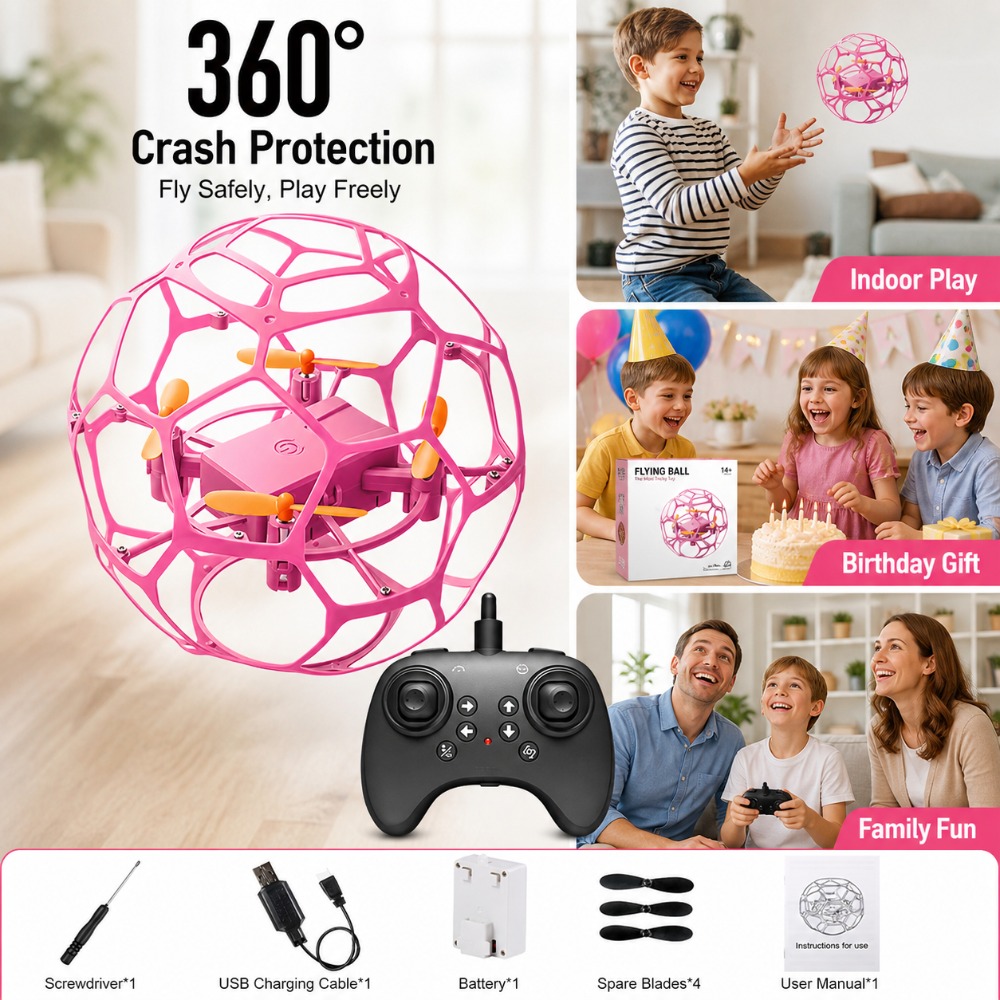 Dron RC con forma de fútbol am - Kids Toys Under 100 reseña y precio