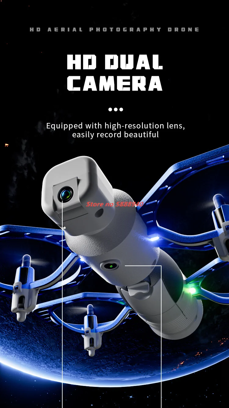 Cámara WIFI FPV HD 8K, Dron de - Kids Toys Under $10 reseña y precio
