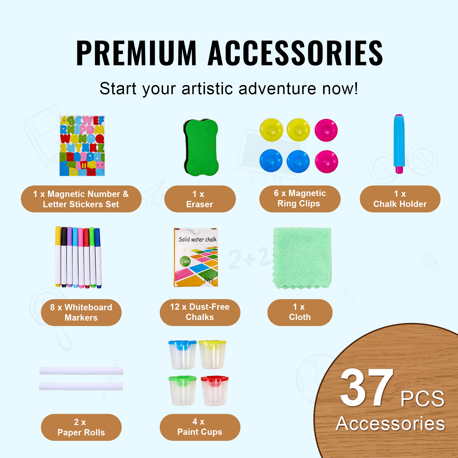 Tablero de dibujo magnético pa - Kids Art Easel reseña y precio