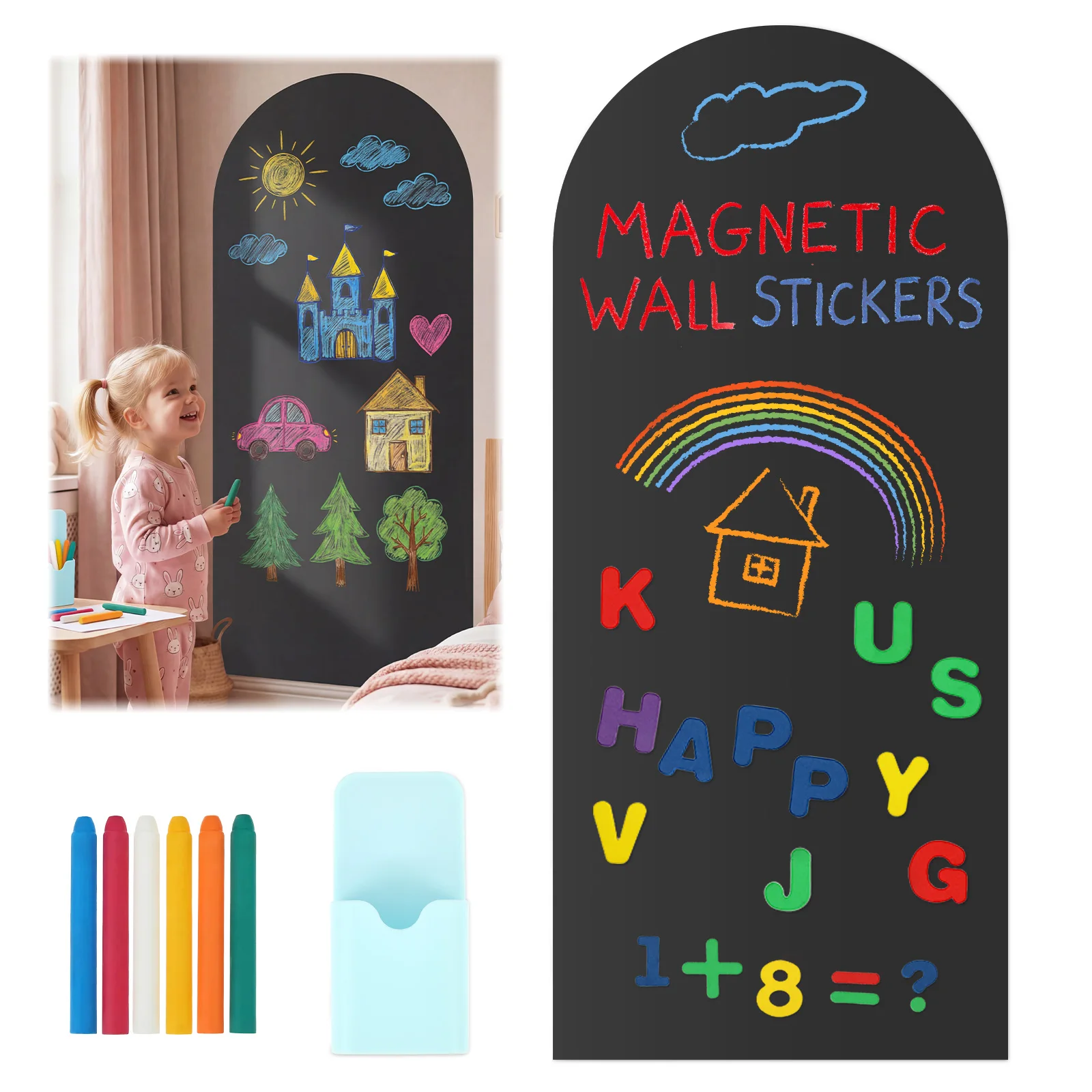 Pizarra Magnética Adhesiva par - Magnetic Drawing Board reseña y precio