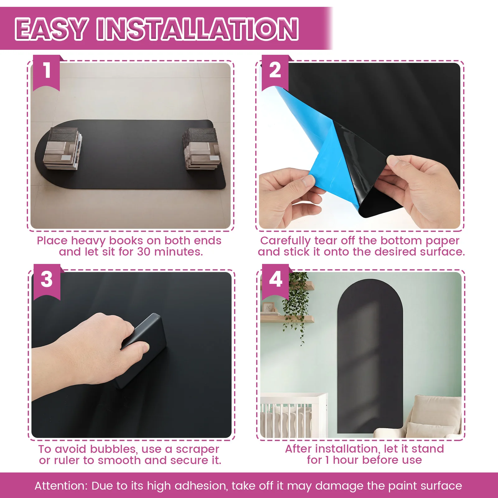Pizarra Magnética Adhesiva par - Magnetic Drawing Board reseña y precio