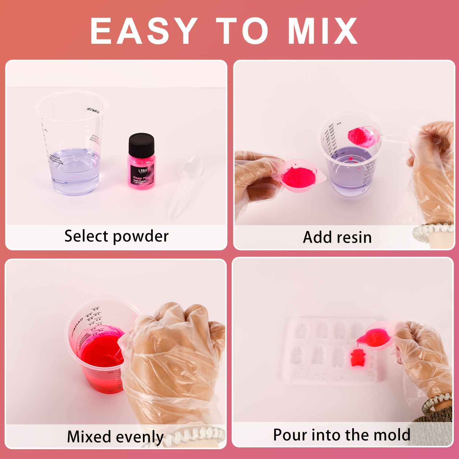 LEQU Polvo de Pigmento de Resi - Slime Making Kit reseña y precio