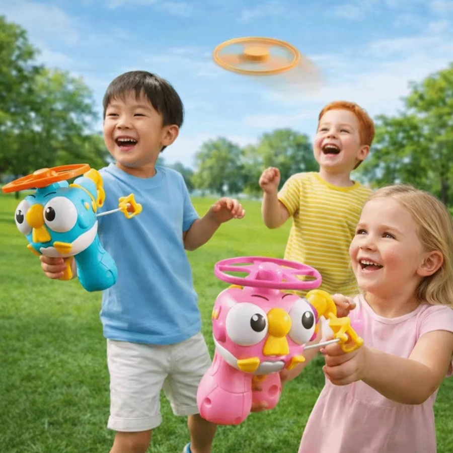 Lanzador de OVNI de Bambú con  - Kids Toys Under $10 reseña y precio