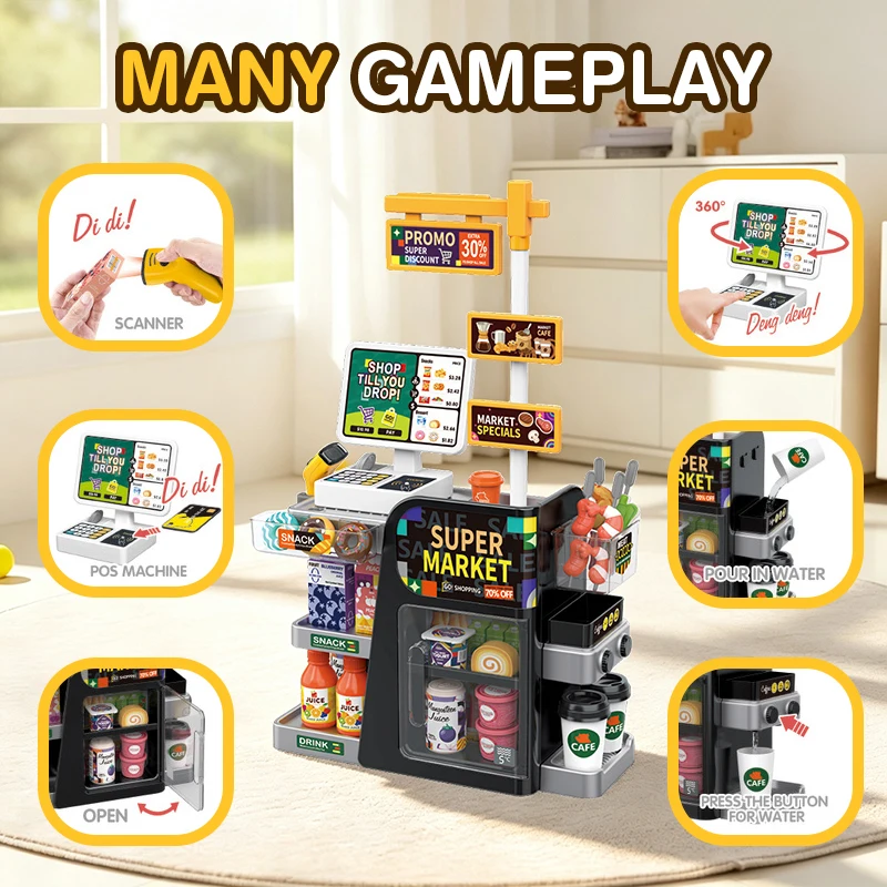 Mini caja registradora de simu - Toy Cash Register reseña y precio