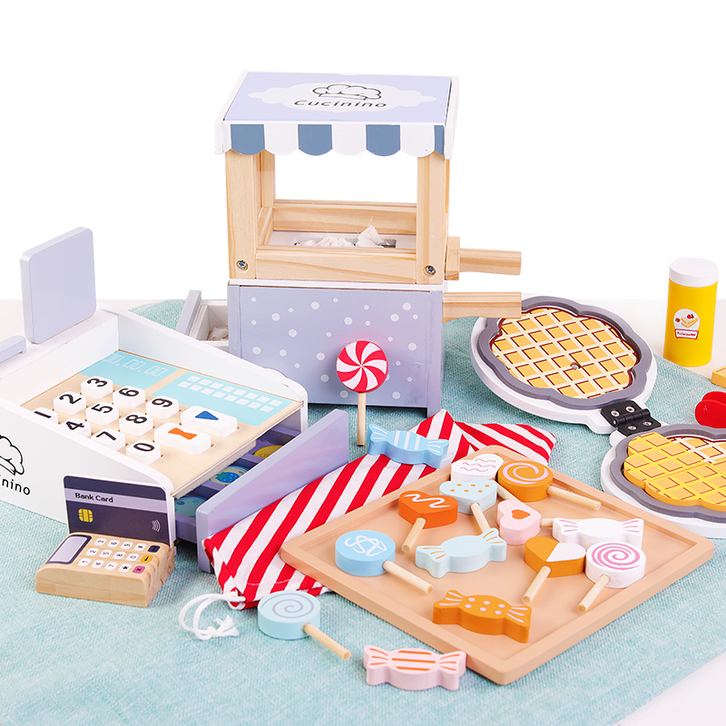 Caja registradora de madera pa - Toy Cash Register reseña y precio