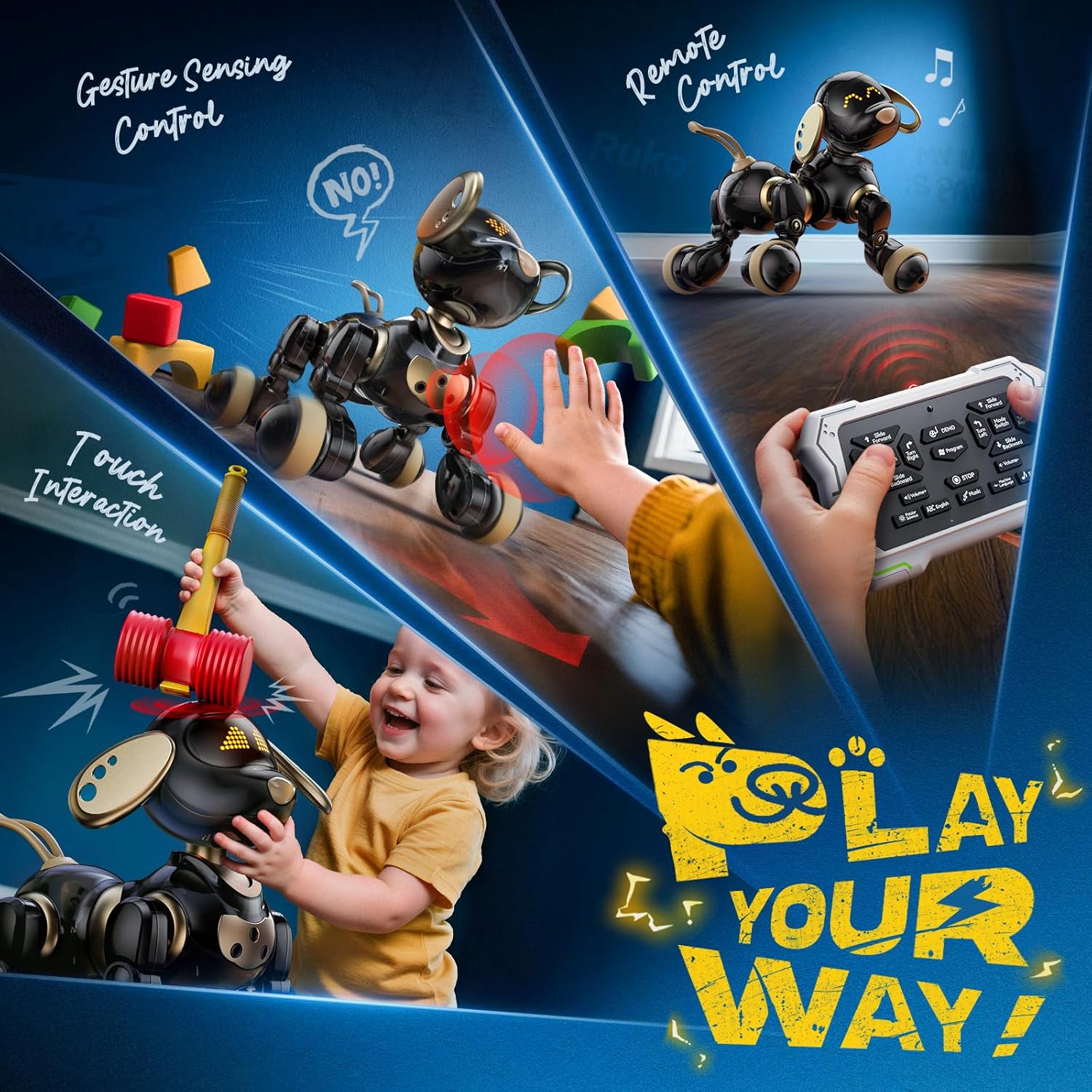 Perro robot inteligente 2.4G c - Kid Toys And More reseña y precio