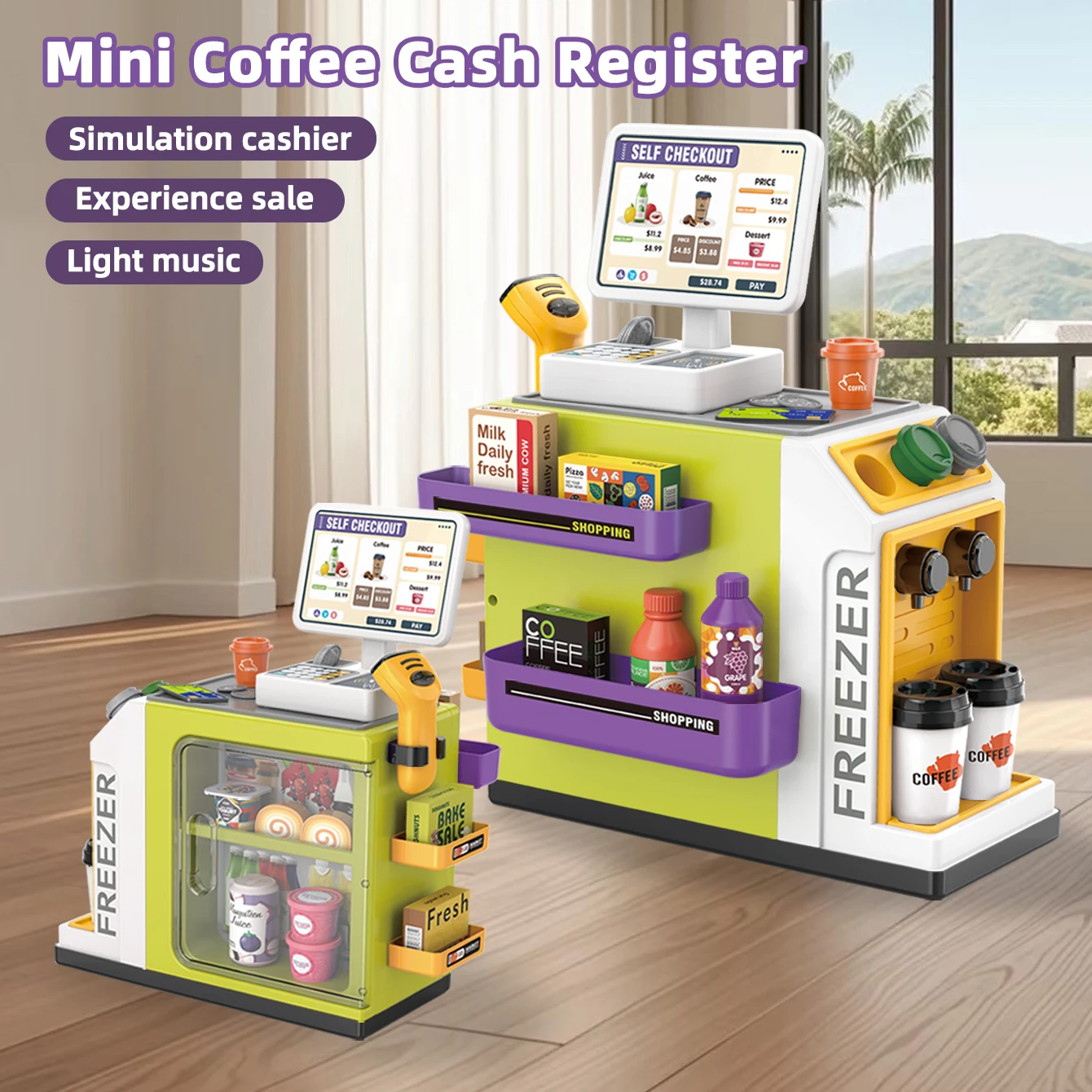 Mini Supermercado, Caja Regist - Toy Cash Register reseña y precio