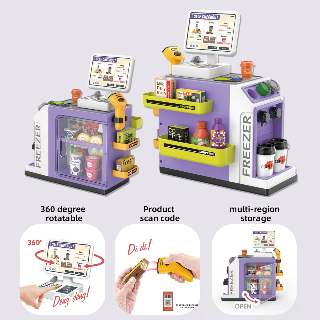 Mini Supermercado, Caja Regist - Toy Cash Register reseña y precio