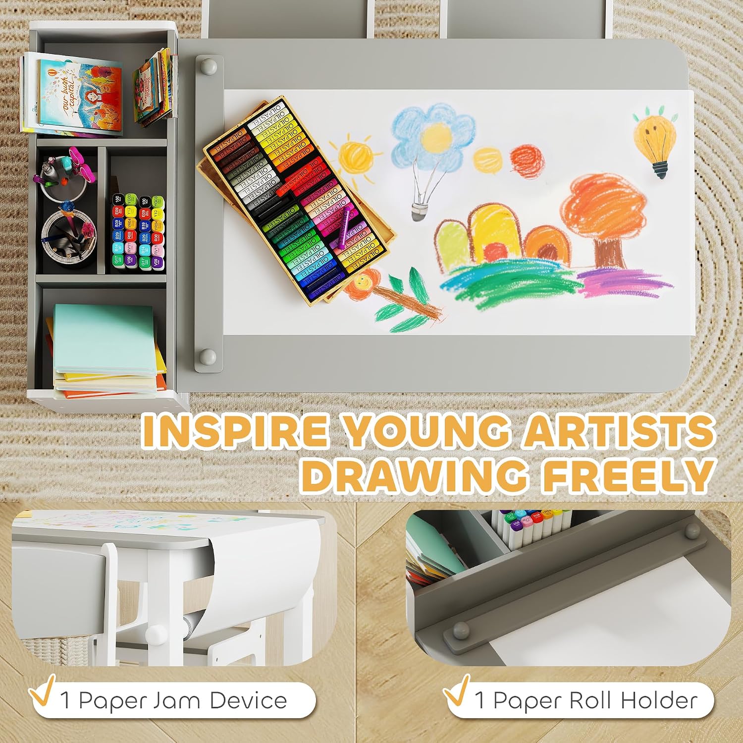 Mesa de Arte y Silla con Cabal - Kids Art Easel reseña y precio