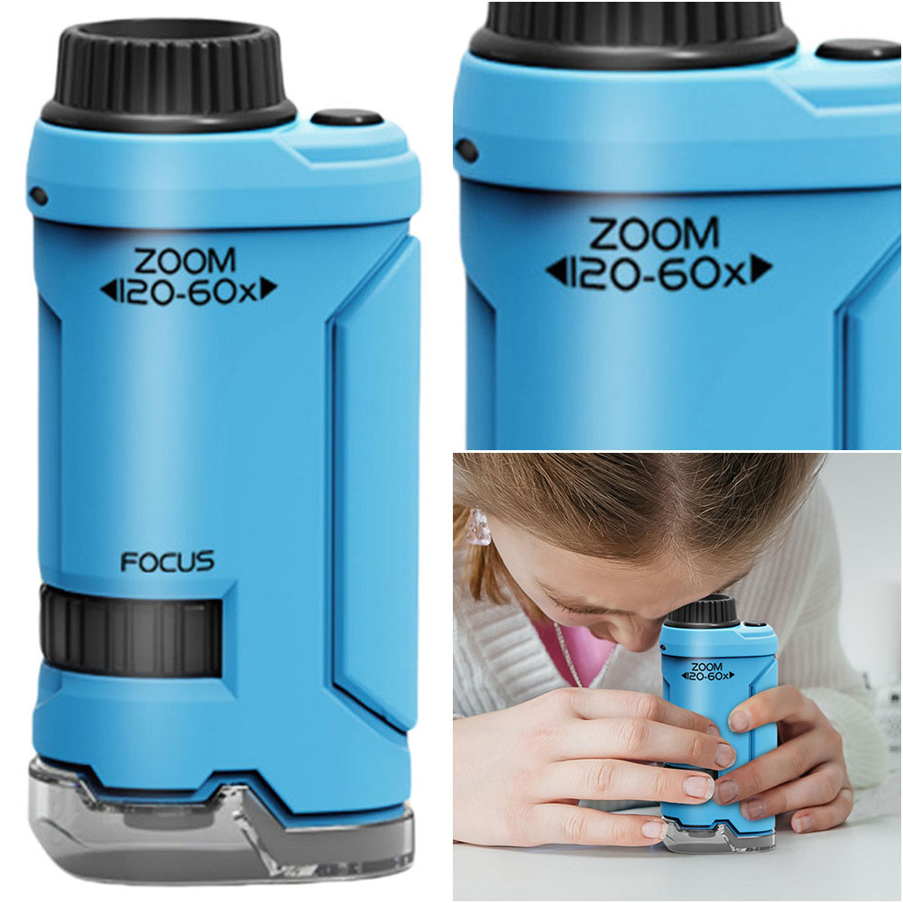 Nuevo microscopio de mano 60x- - Microscope Kids Science reseña y precio