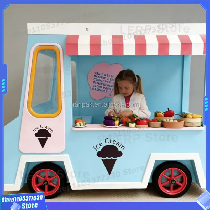 Carrito de Helados de Madera c - Kids Toys Mall reseña y precio