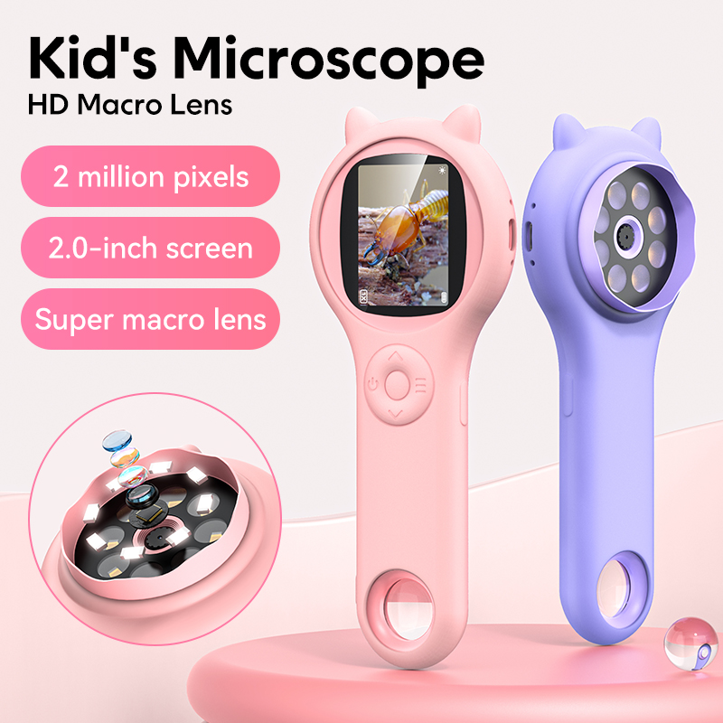 Mini microscopio óptico para n - Microscope Kids Science reseña y precio